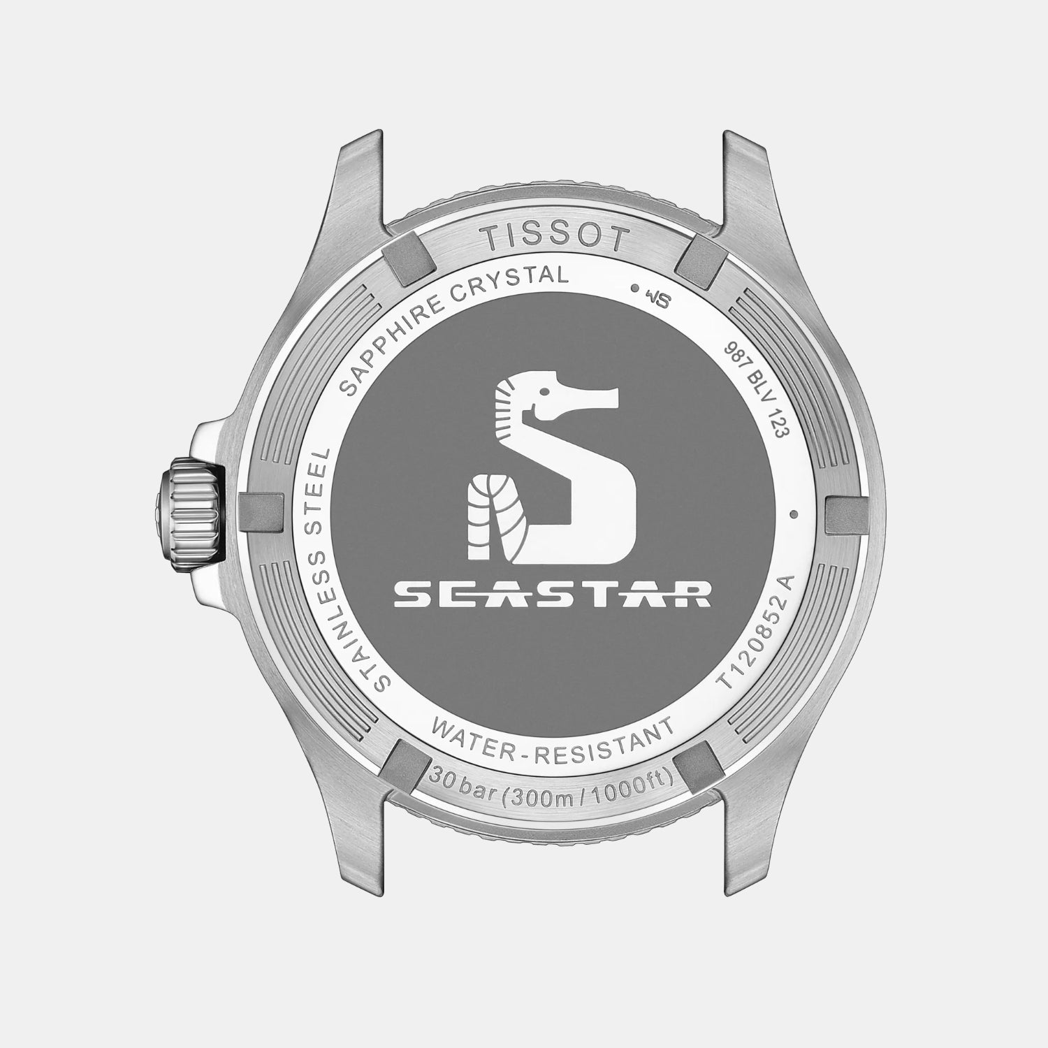 Seastar 1000 Men Quartz Black Dial Analog Rubber Watch T1208521705100