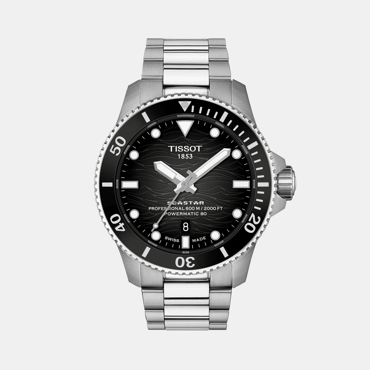 Seastar 2000 Men Automatic Grey Dial Analog Stainless Steel Watch T1209071105100