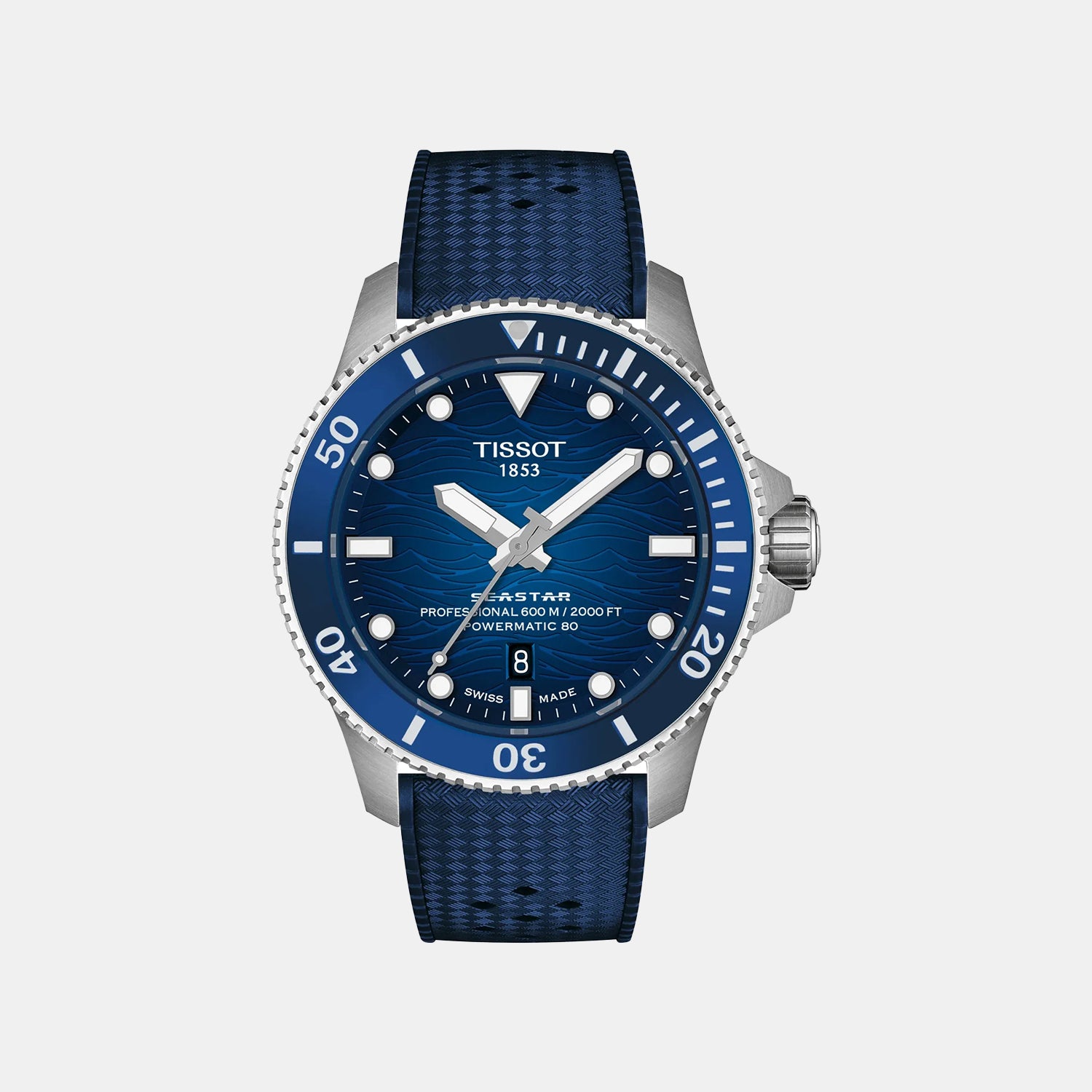 T-sport Seastar 2000 Men Automatic Blue Dial Analog Rubber Watch T1209071704100