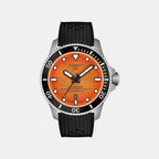 Seastar 2000 Men Automatic Orange Dial Analog Rubber Watch T1209071728100