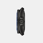 Men Automatic Blue Dial Analog Rubber Watch T1209073704100