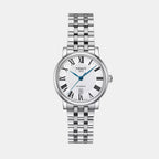 Carson Women Automatic Silver Dial Analog Stainless Steel Watch T1222071103300