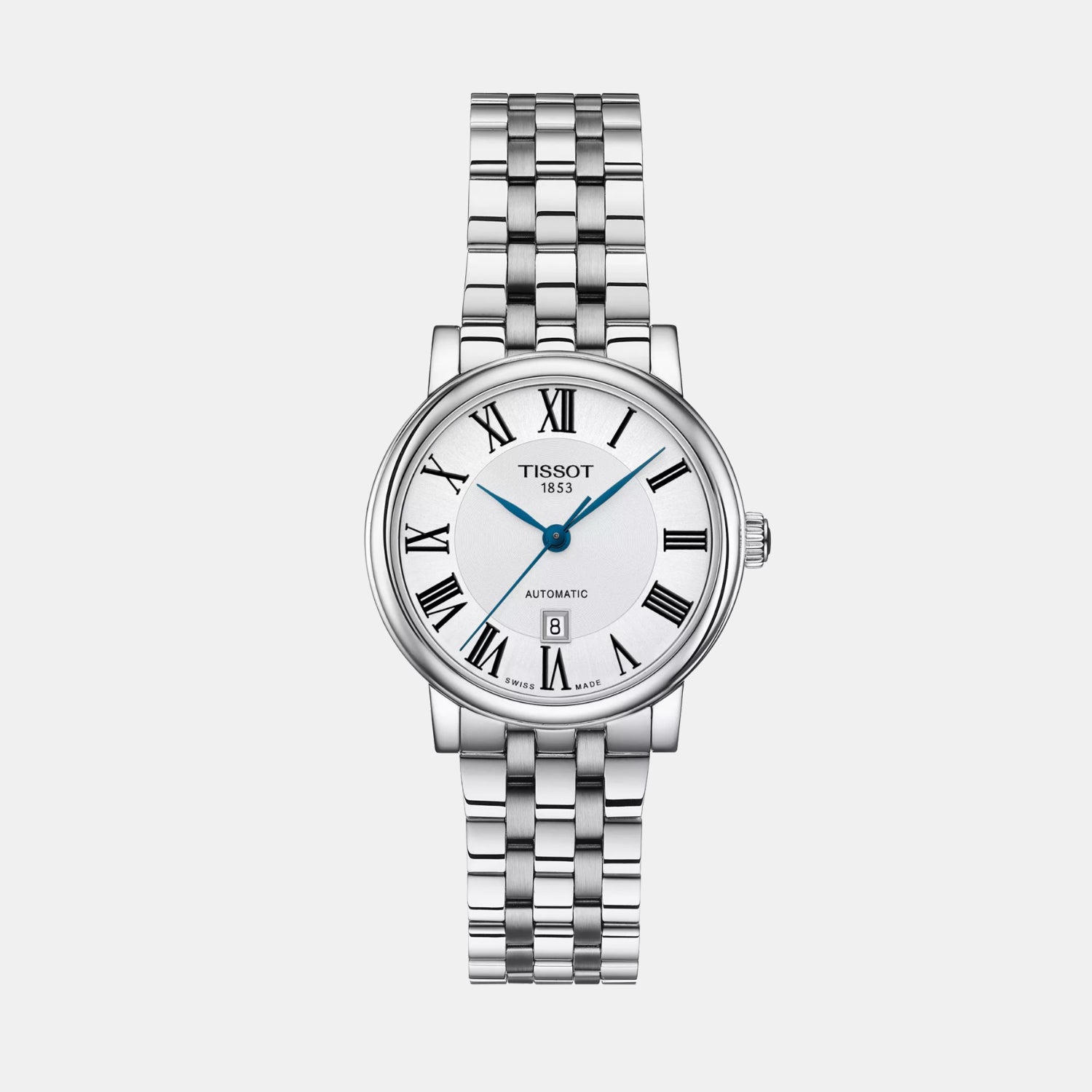Carson Women Automatic Silver Dial Analog Stainless Steel Watch T1222071103300