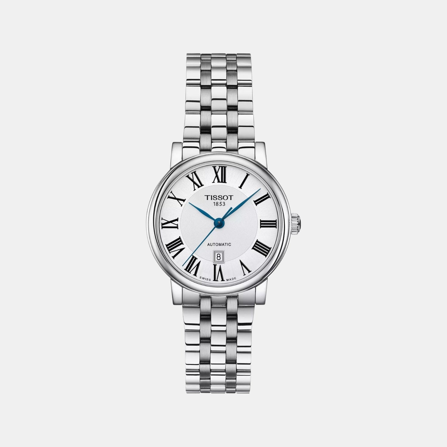 Carson Women Automatic Silver Dial Analog Stainless Steel Watch T1222071103300