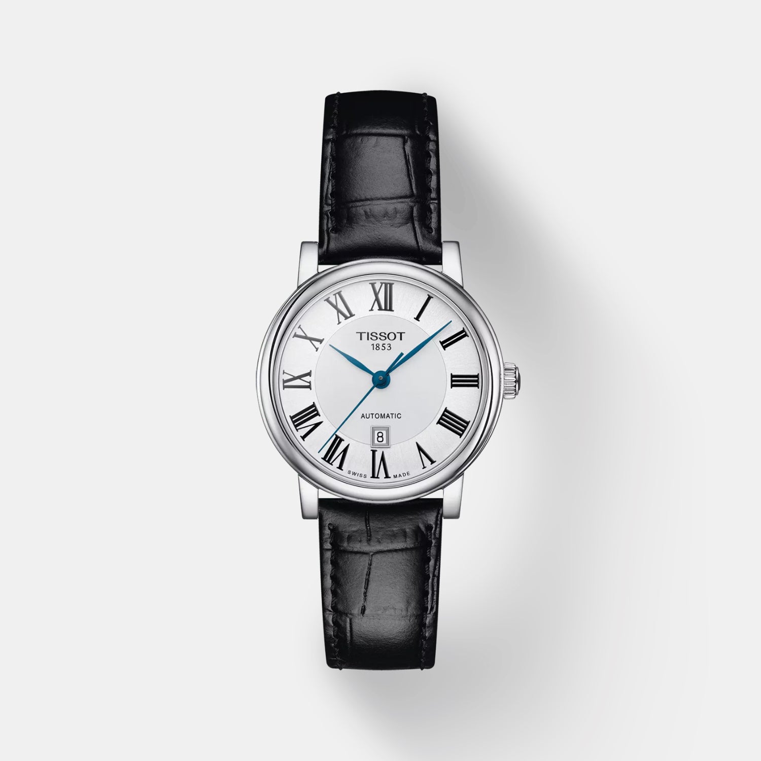 Carson Premium Women Automatic Silver Dial Analog Leather Watch T1222071603300