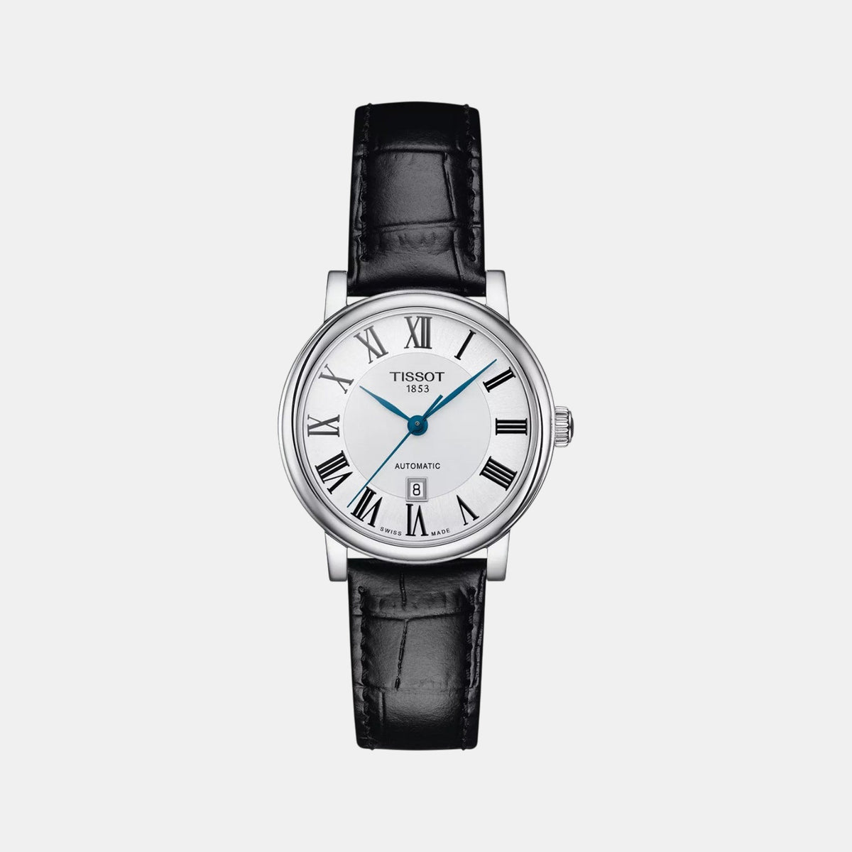 Carson Women Automatic Silver Dial Analog Leather Watch T1222071603300
