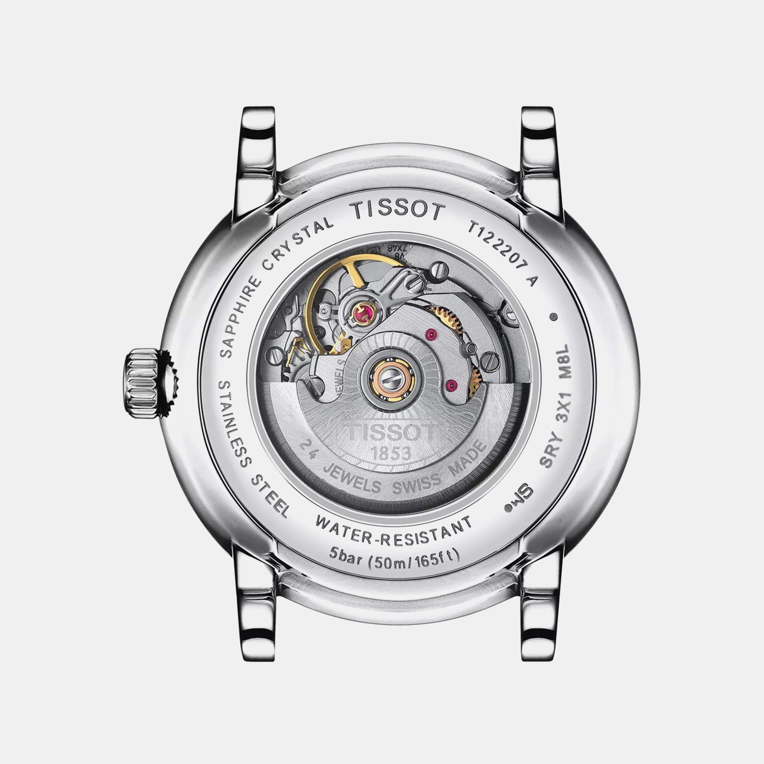 Carson Women Automatic Silver Dial Analog Leather Watch T1222071603601