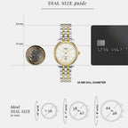 Carson Women Automatic Silver Dial Analog Stainless Steel Watch T1222072203100