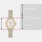 Carson Women Automatic Silver Dial Analog Stainless Steel Watch T1222072203100