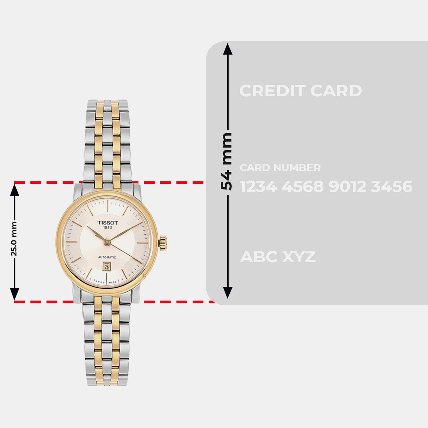 Carson Women Automatic Silver Dial Analog Stainless Steel Watch T1222072203100