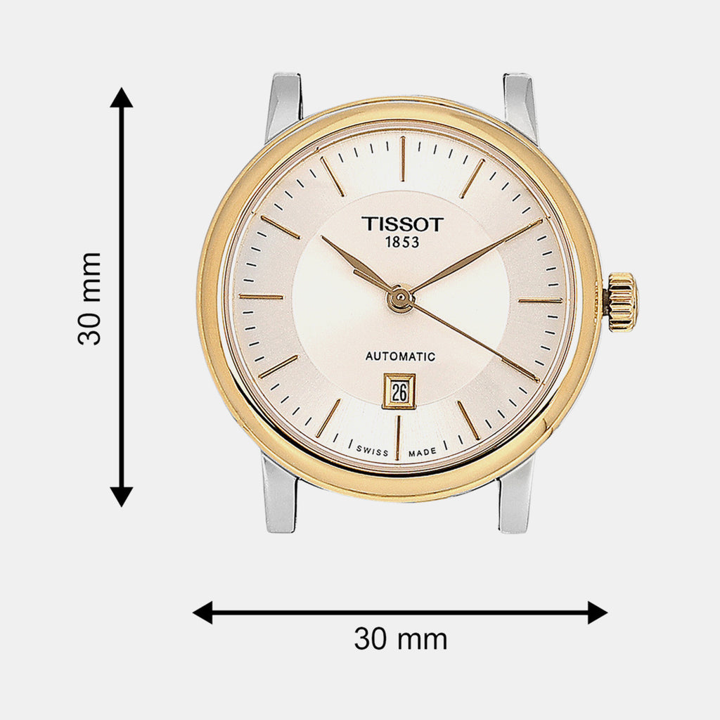 Carson Women Automatic Silver Dial Analog Stainless Steel Watch T1222072203100