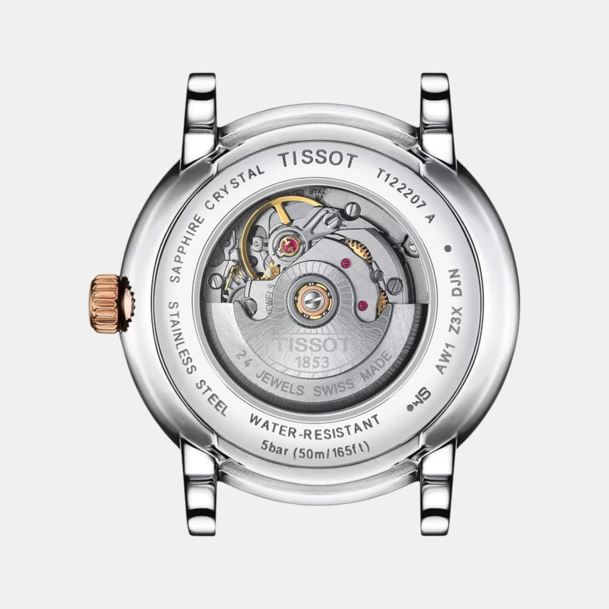Carson Women Automatic Silver Dial Analog Stainless Steel Watch T1222072203300
