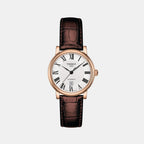 Carson Premium Women Automatic Silver Dial Analog Leather Watch T1222073603300