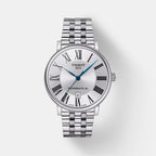 Carson Premium Men Automatic Silver Dial Analog Stainless Steel Watch T1224071103300