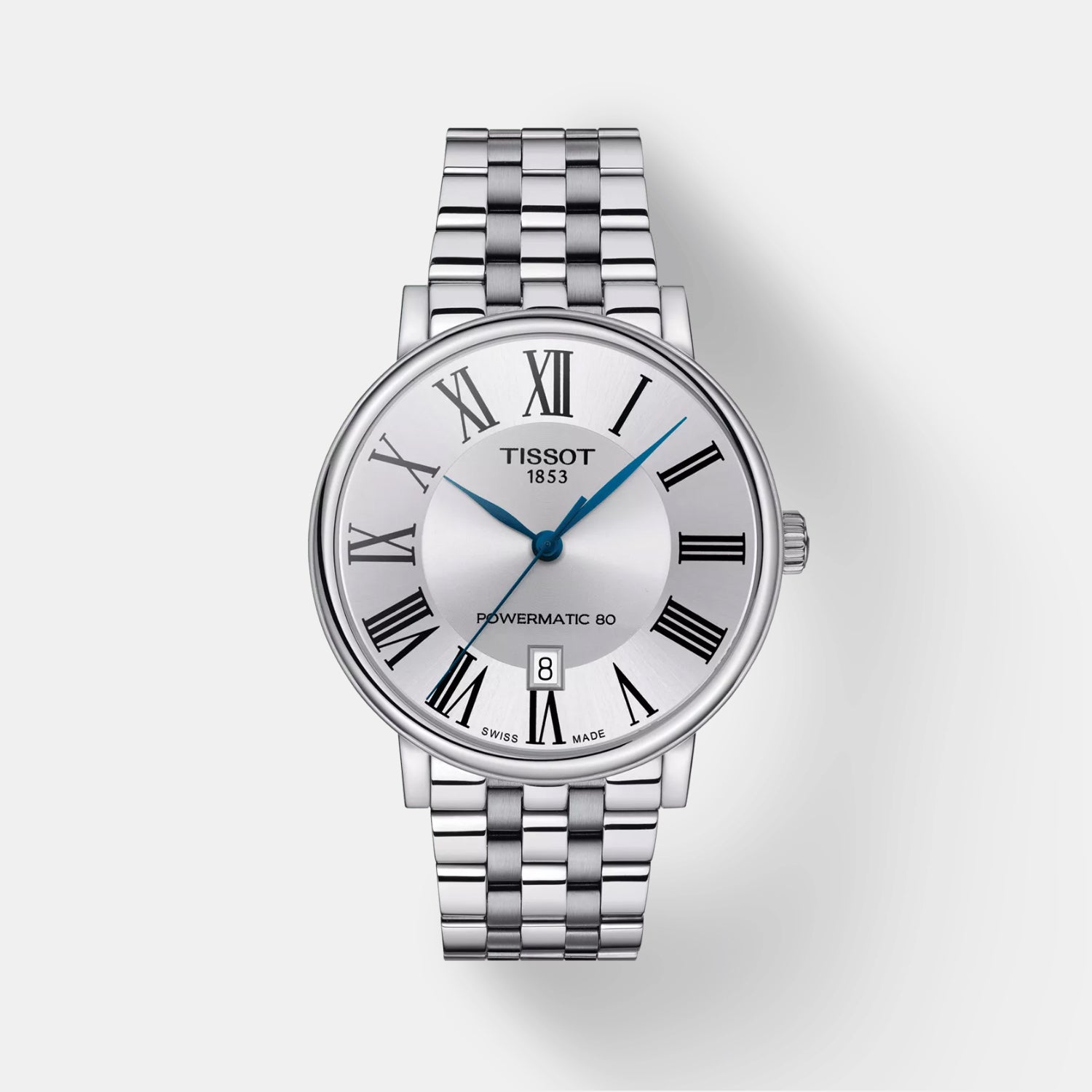 Carson Premium Men Automatic Silver Dial Analog Stainless Steel Watch T1224071103300