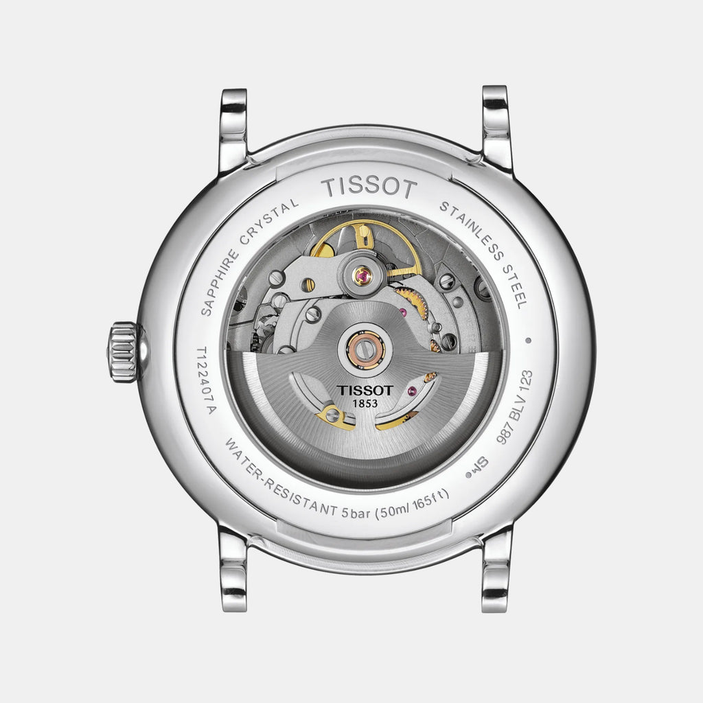 Carson Premium Men Automatic Silver Dial Analog Stainless Steel Watch T1224071103300