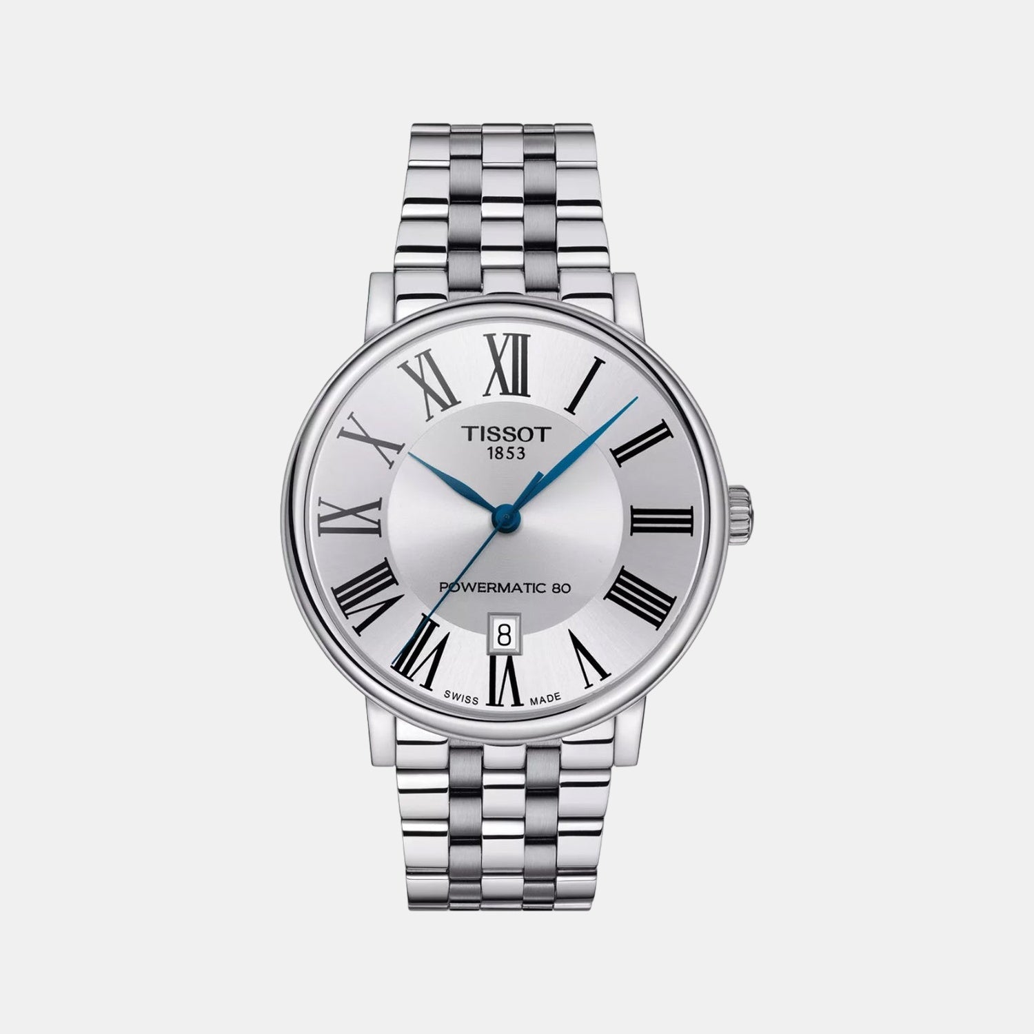 Carson Premium Men Automatic Silver Dial Analog Stainless Steel Watch T1224071103300