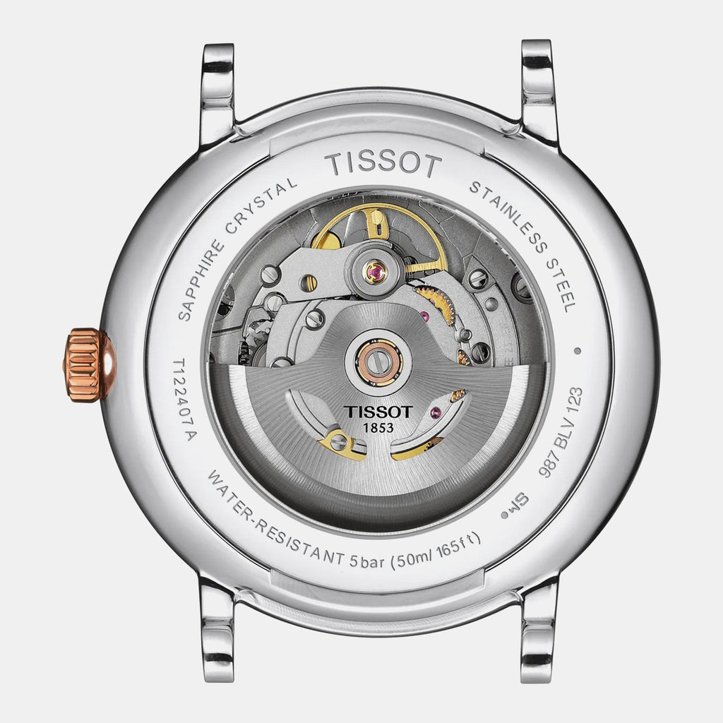 Carson Men Automatic Silver Dial Analog Stainless Steel Watch T1224072203101