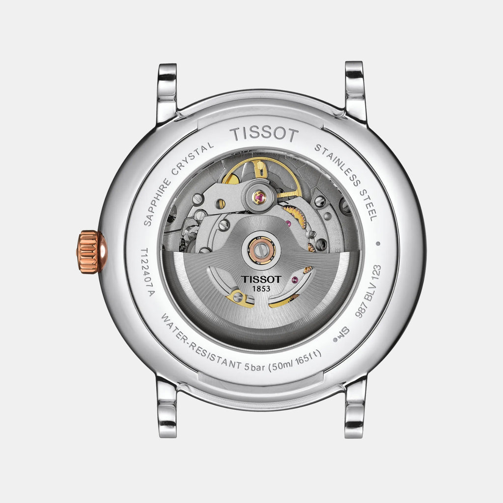 Carson Premium Men Automatic Silver Dial Analog Stainless Steel Watch T1224072203300