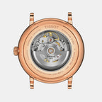 Carson Men Automatic Silver Dial Analog Leather Watch T1224073603300