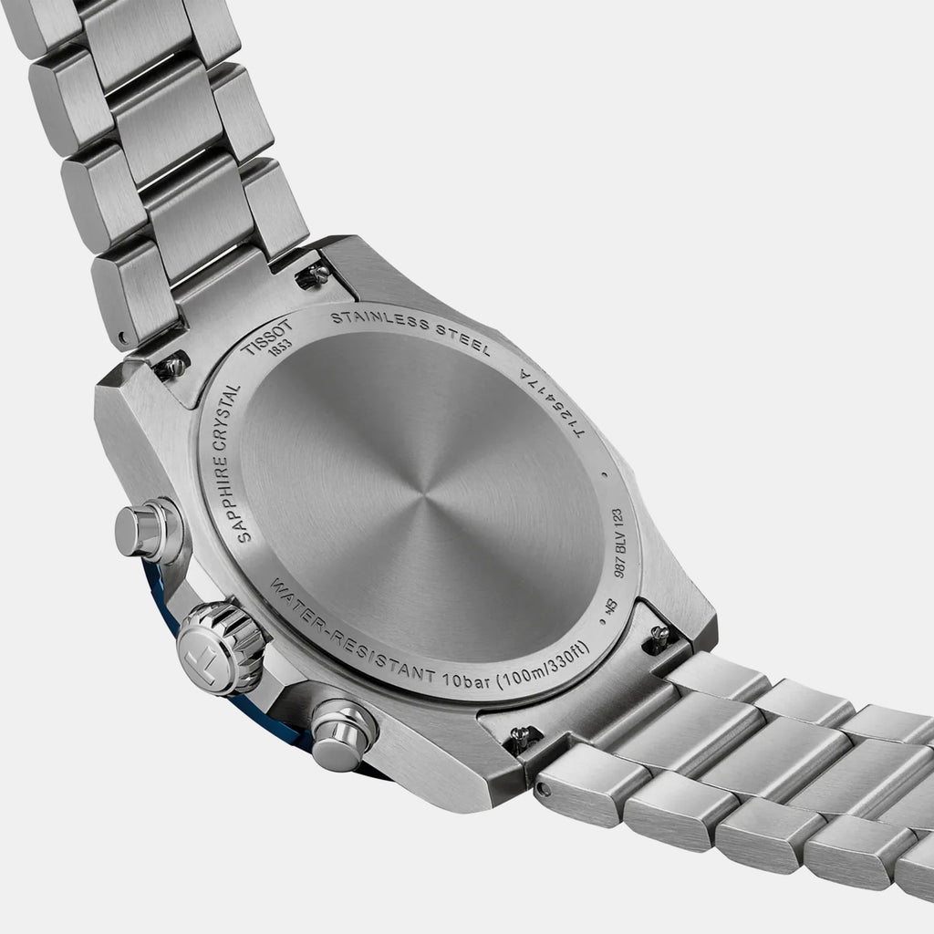 Supersport Men Quartz Blue Dial Chronograph Stainless Steel Watch T1254171104100