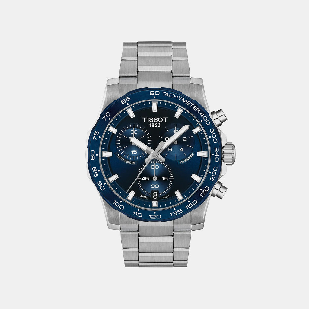 Supersport Men Quartz Blue Dial Chronograph Stainless Steel Watch T1254171104100