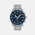 Supersport Men Quartz Blue Dial Chronograph Stainless Steel Watch T1254171104100