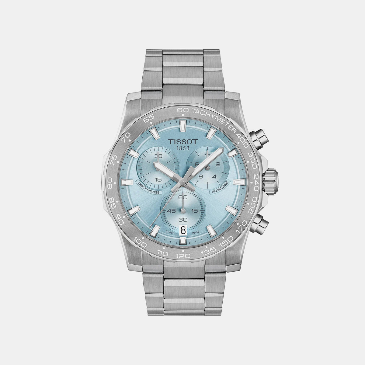 Supersport Men Quartz Blue Dial Chronograph Stainless Steel Watch T1254171135100