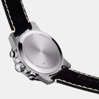 Supersport Men Quartz Black Dial Chronograph Leather Watch T1256171605100