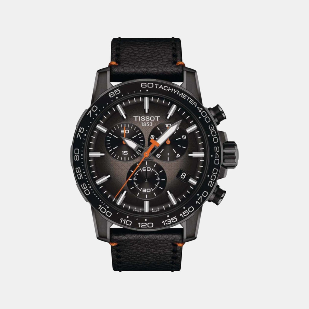 Supersport Chrono Basketball Edition Men Quartz Graded Grey-Black Dial Chronograph Leather Watch T1256173608100