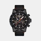 Supersport Chrono Basketball Edition Men Quartz Graded Grey-Black Dial Chronograph Leather Watch T1256173608100