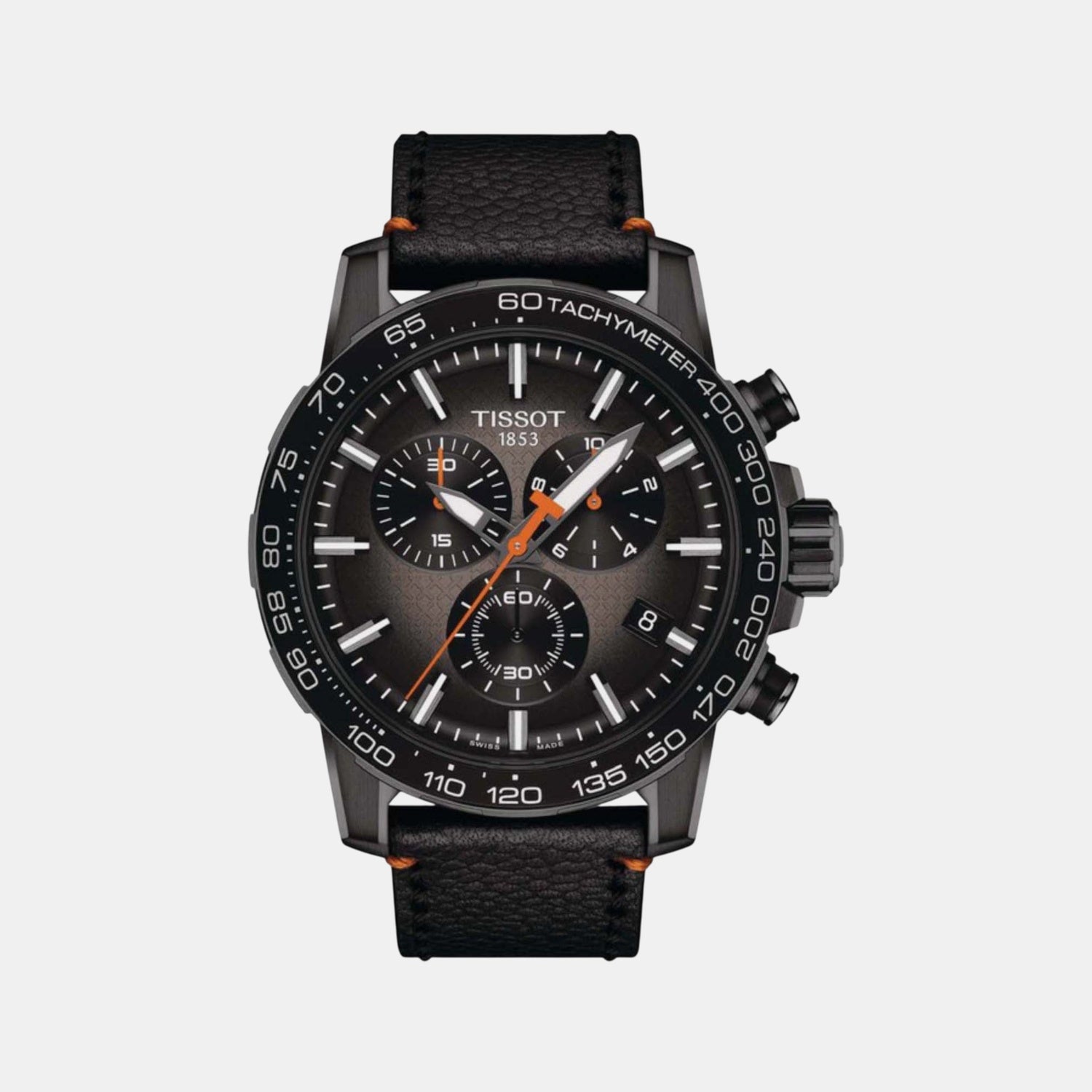 Supersport Chrono Basketball Edition Men Quartz Graded Grey-Black Dial Chronograph Leather Watch T1256173608100