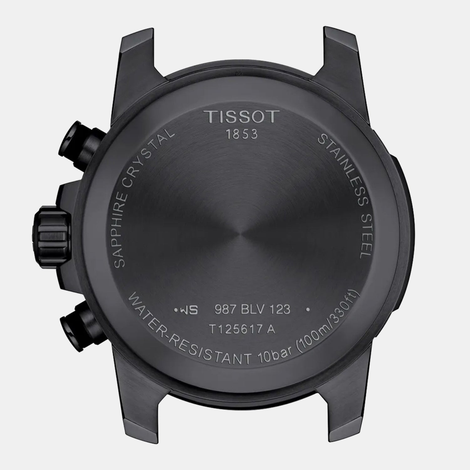 Supersport Chrono Men Quartz Black Dial Chronograph Rubber Watch T1256173705101