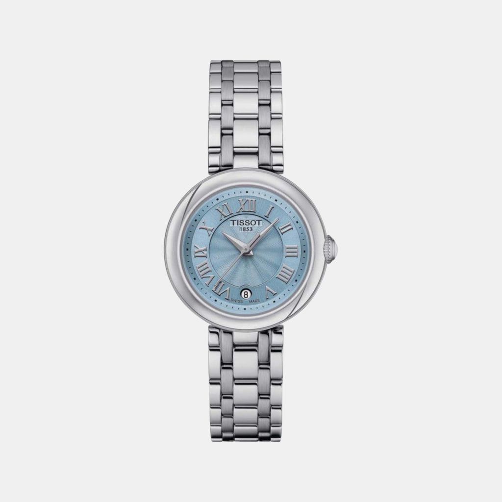 Bellissima Women Quartz Blue Mother Of Pearl Dial Analog Stainless steel Watch T1260101113300
