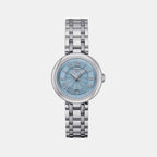 Bellissima Women Quartz Blue Mother Of Pearl Dial Analog Stainless steel Watch T1260101113300