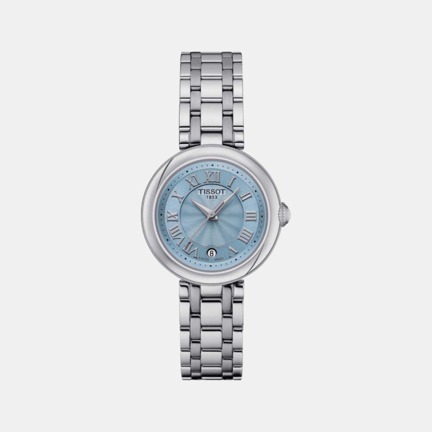 Bellissima Women Quartz Blue Mother Of Pearl Dial Analog Stainless steel Watch T1260101113300