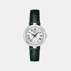 Bellissima Women Quartz Mother Of Pearl Dial Analog Leather Watch T1260101611302
