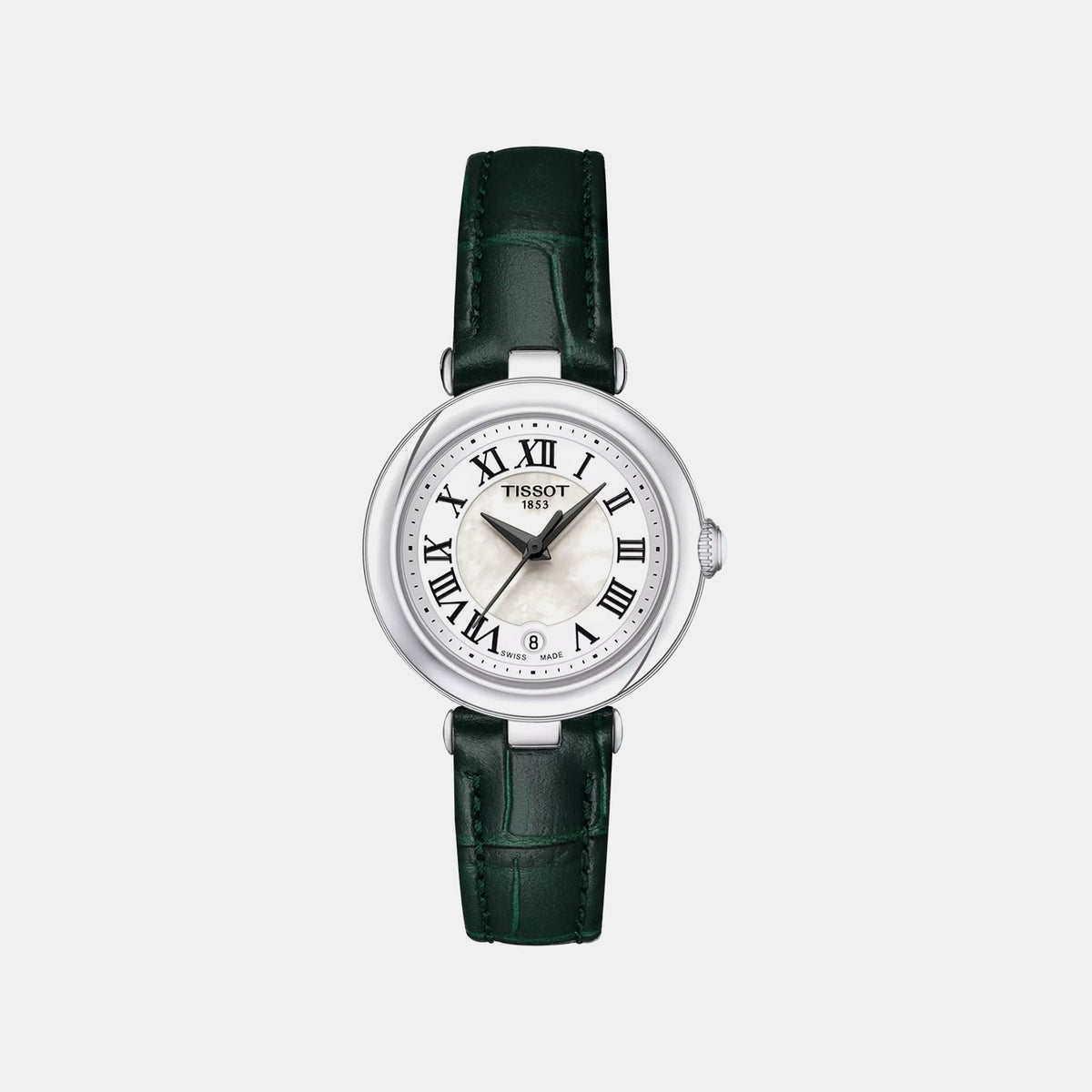 Bellissima Women Quartz Mother Of Pearl Dial Analog Leather Watch T1260101611302