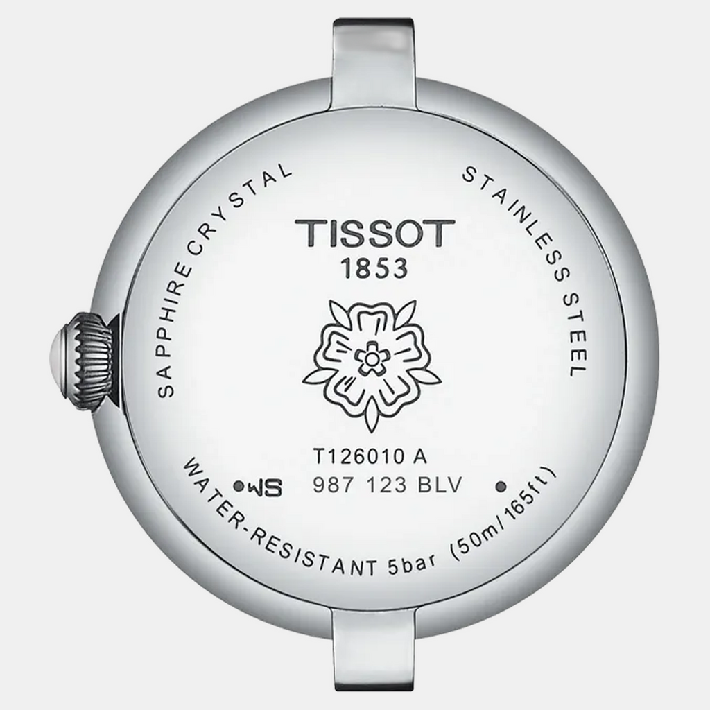 Bellissima Women Quartz White Mother Of Pearl Dial Analog Leather Watch T1260101611302