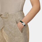 Bellissima Women Quartz White Mother Of Pearl Dial Analog Leather Watch T1260101611302