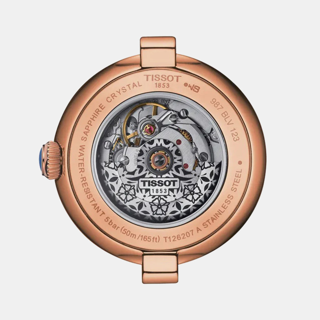 Bellissima Women Automatic White Dial Analog Leather Watch T1262073601300