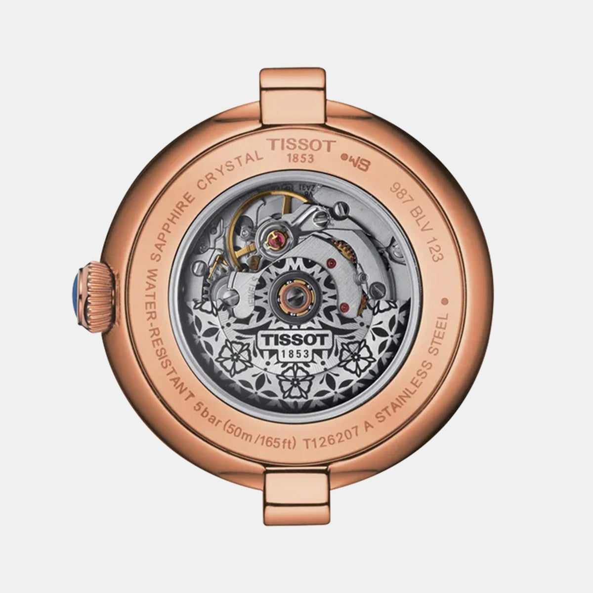 Bellissima Women Automatic White Dial Analog Leather Watch T1262073601300