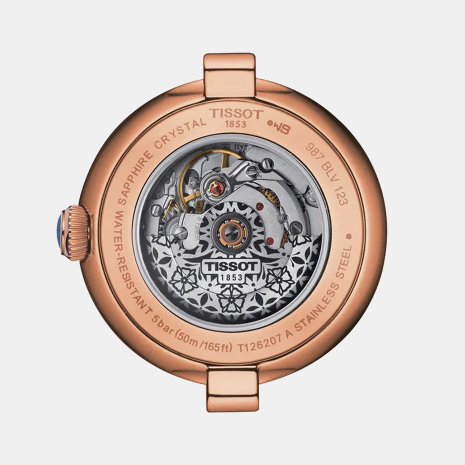 Bellissima Women Automatic White Dial Analog Leather Watch T1262073601300