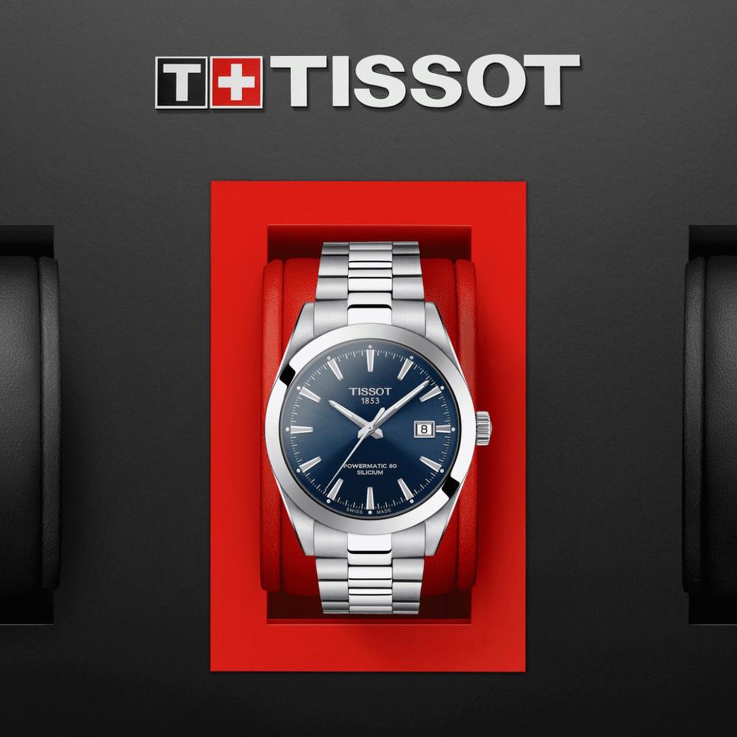 Tissot Gentleman Men Automatic Blue Dial Analog Stainless Steel Watch T1274071104100