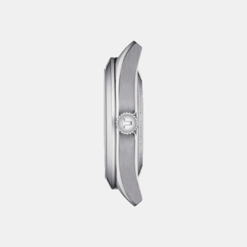 Tissot Men Round Rhodium watch