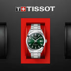 Tissot Gentleman Men Automatic Green Dial Analog Stainless Steel Watch T1274071109101