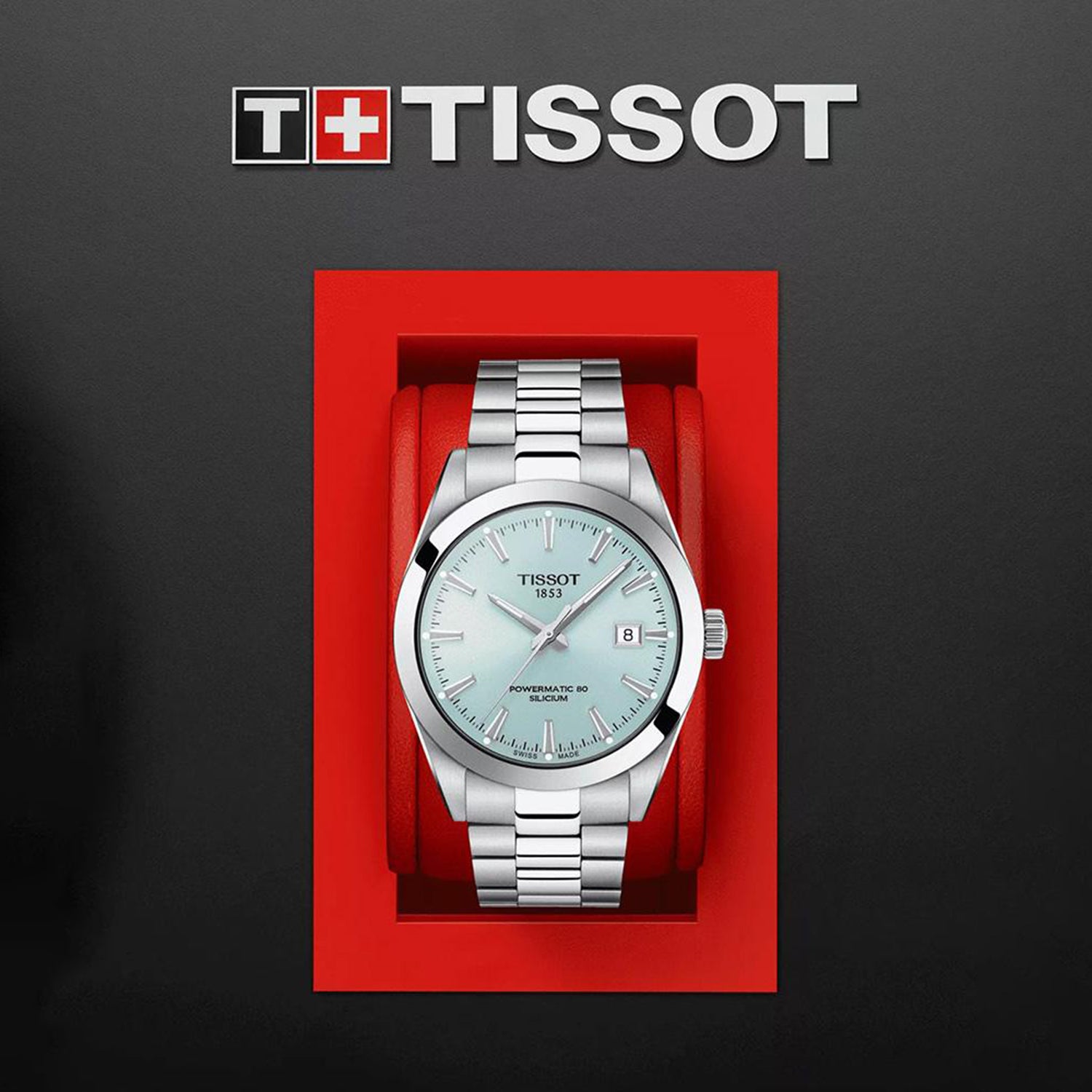 Tissot Gentleman Men Automatic Blue Dial Analog Stainless Steel Watch T1274071135100