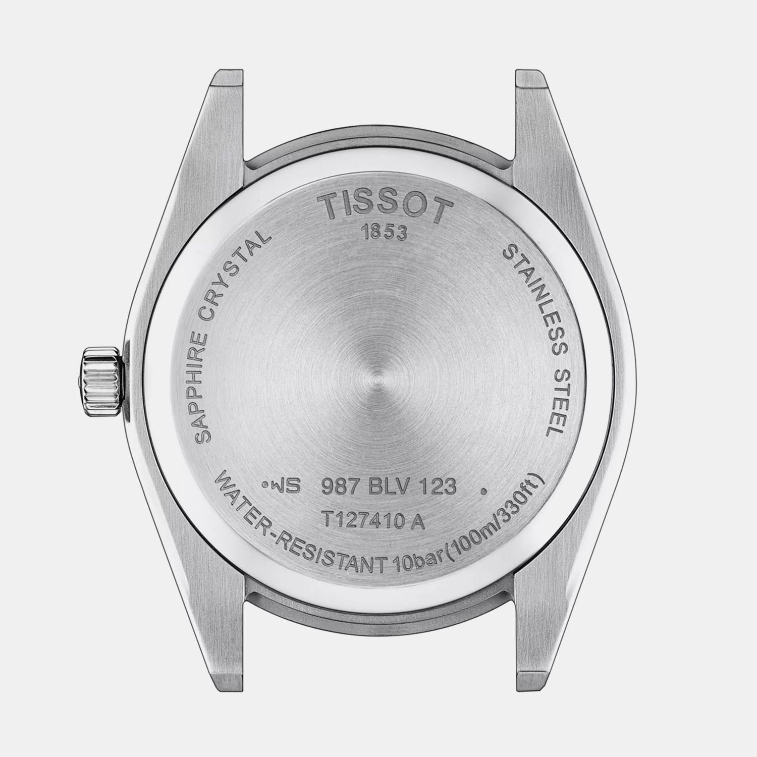 Tissot Gentleman Men Quartz Blue Dial Analog Leather Watch T1274101604101