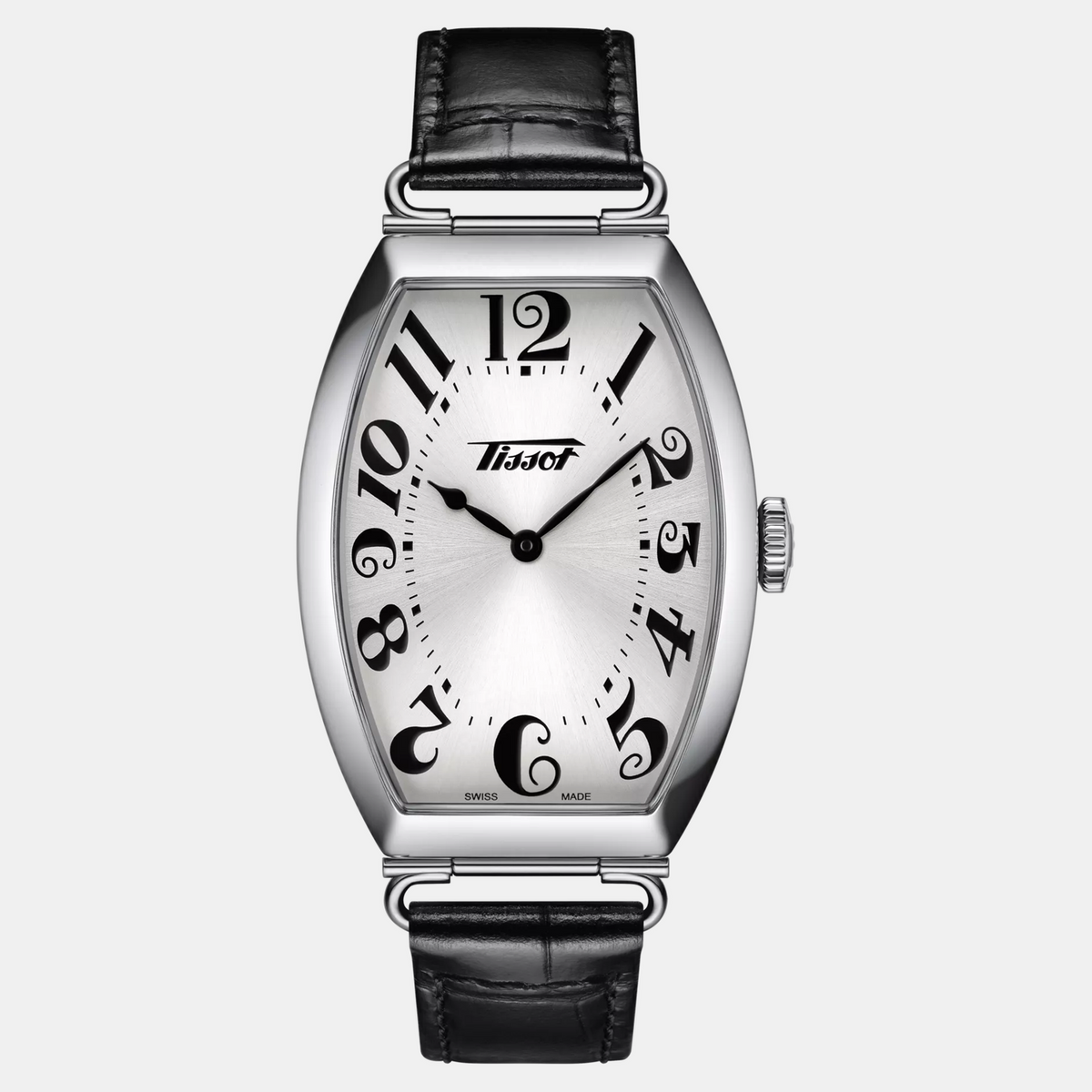 Heritage Porto Men Quartz Silver Dial Analog Leather Watch T1285091603200