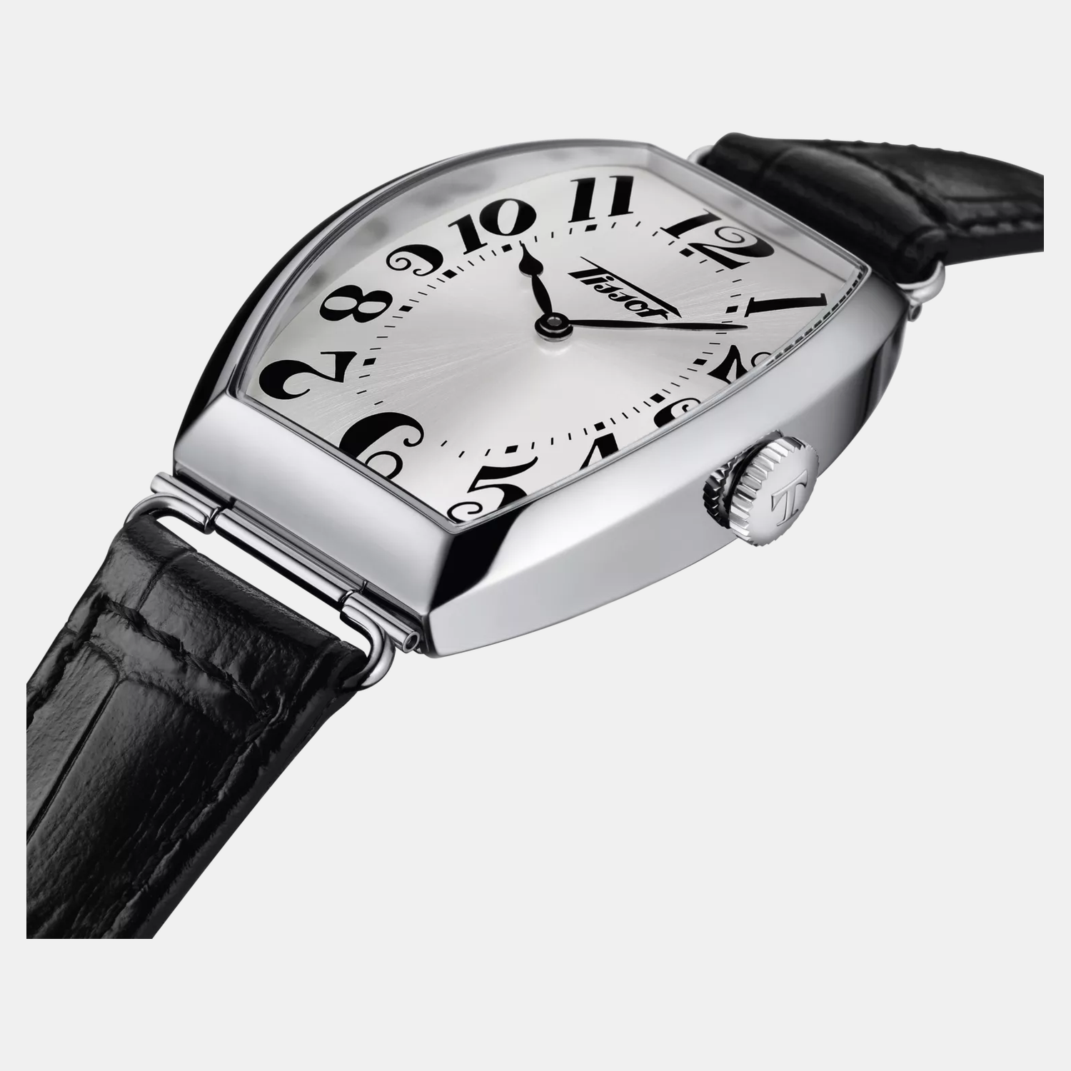 Heritage Porto Men Quartz Silver Dial Analog Leather Watch T1285091603200